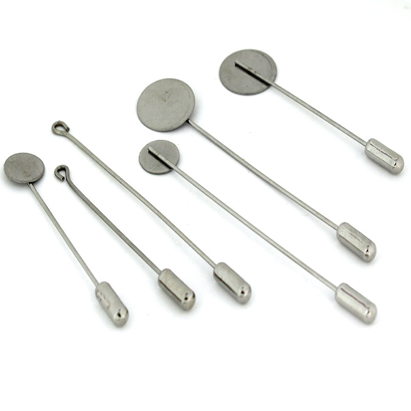 Men Accessories Brooch - 10 Peças/Lote 10 15mm Base de