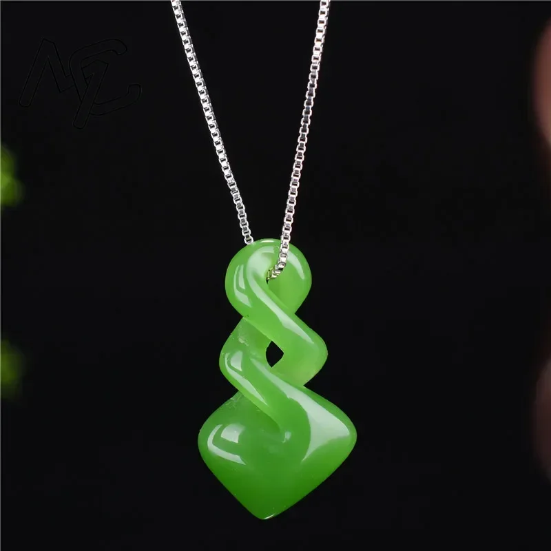 Men Accessories Hand - Natural hetian jade cor verde pingente