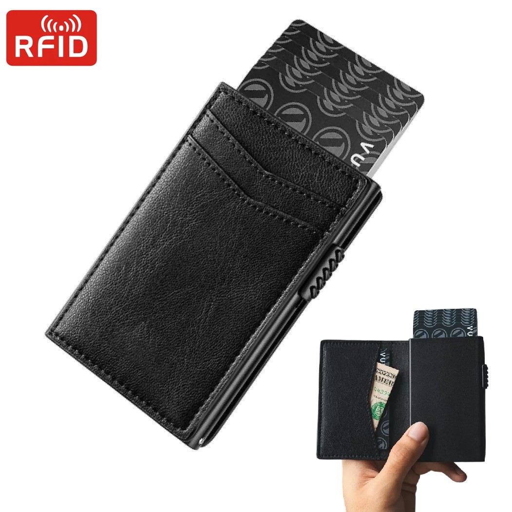 Coin Holder Men - Carteira minimalista masculina de luxo titular