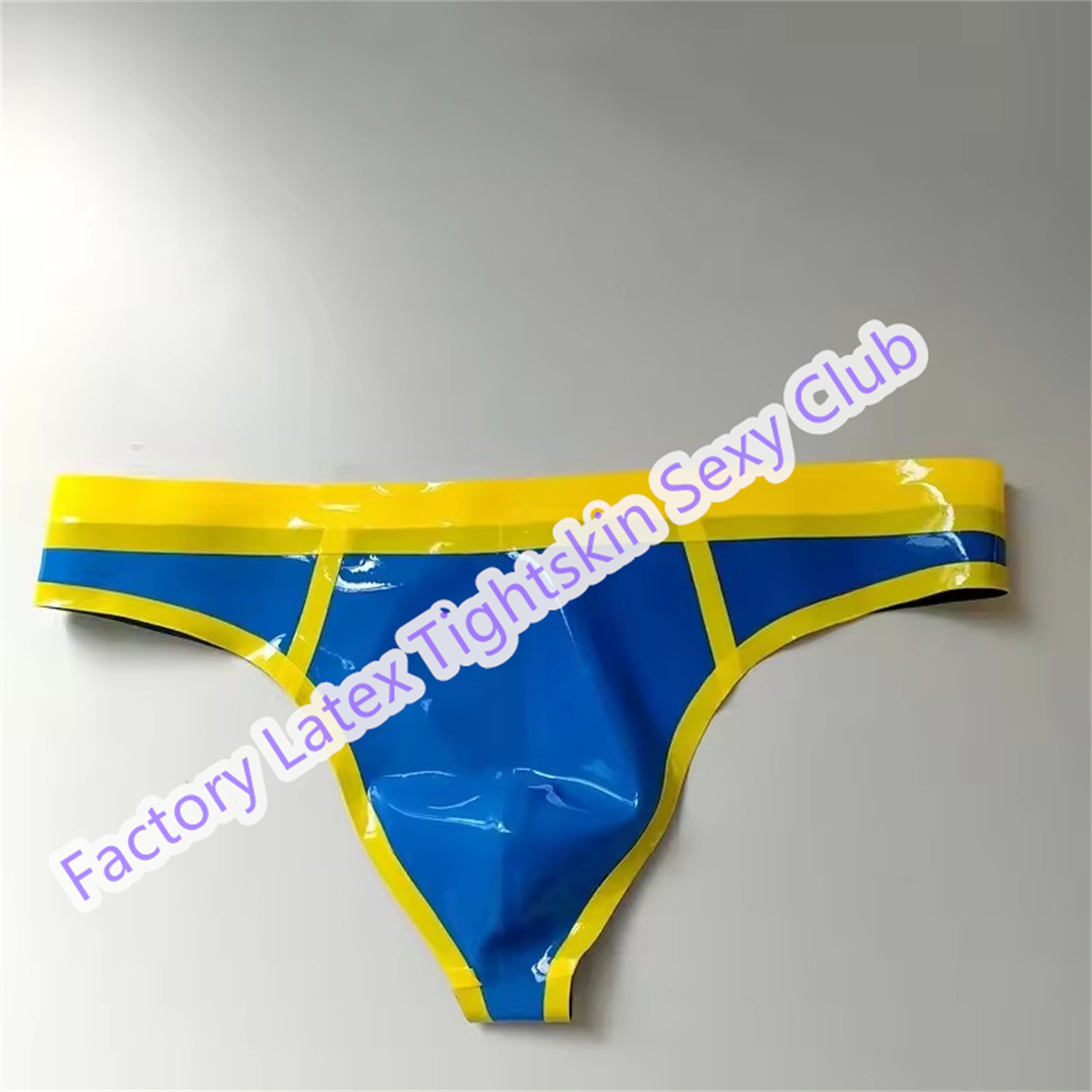 Men'S Yellow Accessories - Cuecas de látex masculinas, shorts de