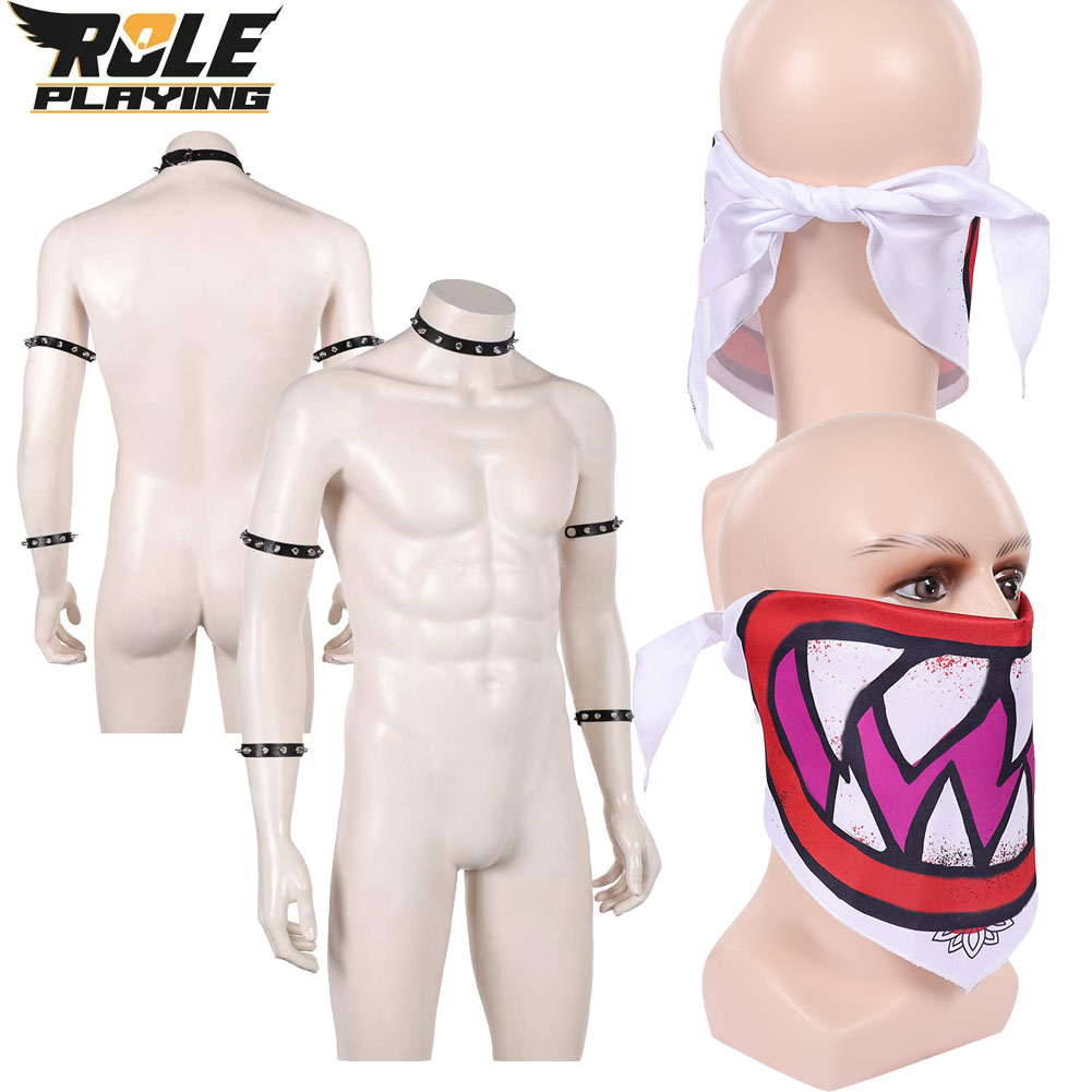 Men Accessories Hand - Acessórios de Fantasia Bowser Jr: Cachecol,