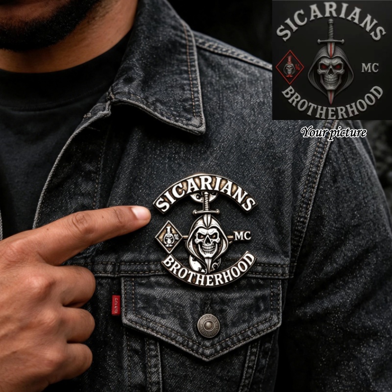 Men Accessories Brooch - Broche Personalizado com Foto MC para