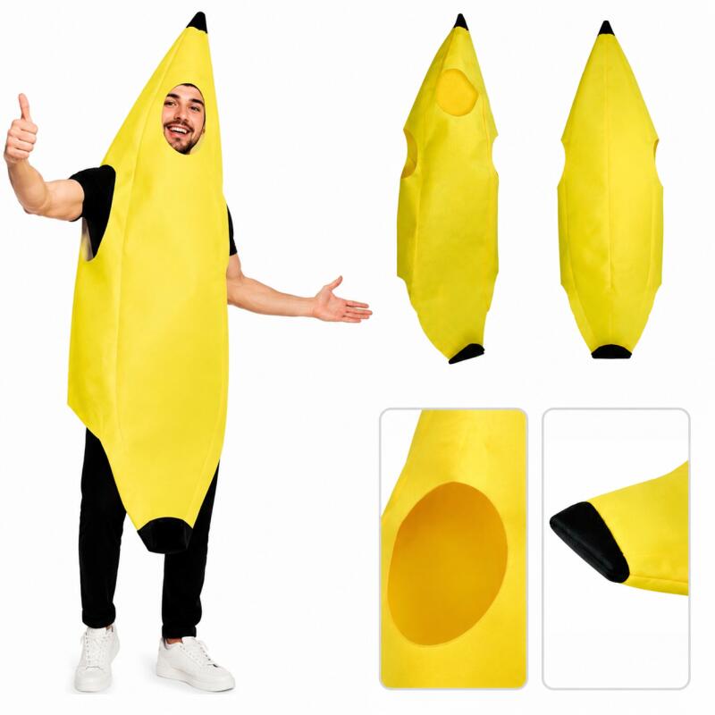 Men'S Yellow Accessories - Fantasia de Banana para Adultos, Macacão