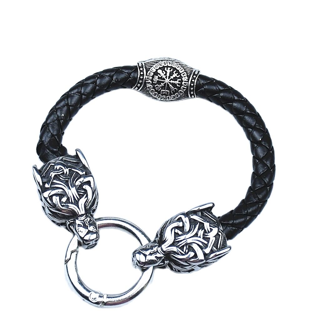 Men Accessories Ring And Bracelet - Pulseiras de aço inoxidável com cabeça