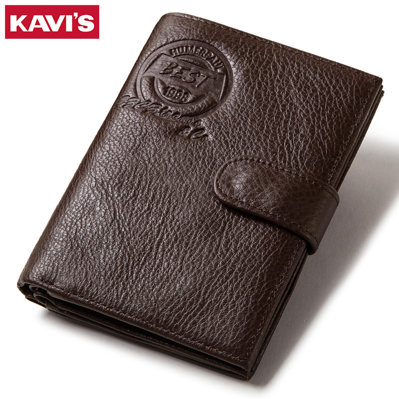 Coin Holder Men - KAVIS Genuína Carteira De Couro Para