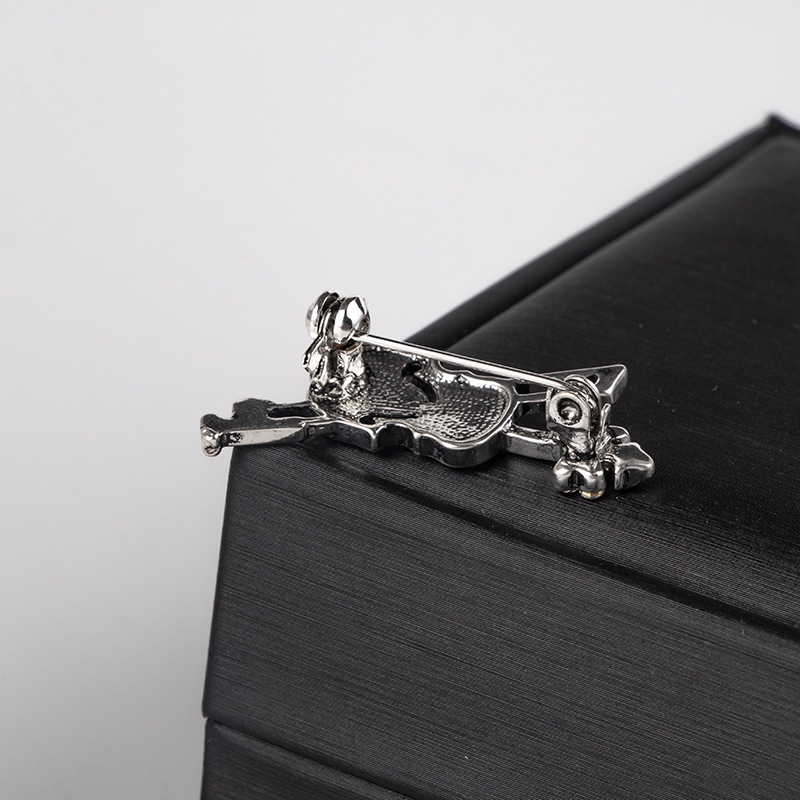 Broche de violino de cristal,  - Quality Men'S Accessories avaliação e preço