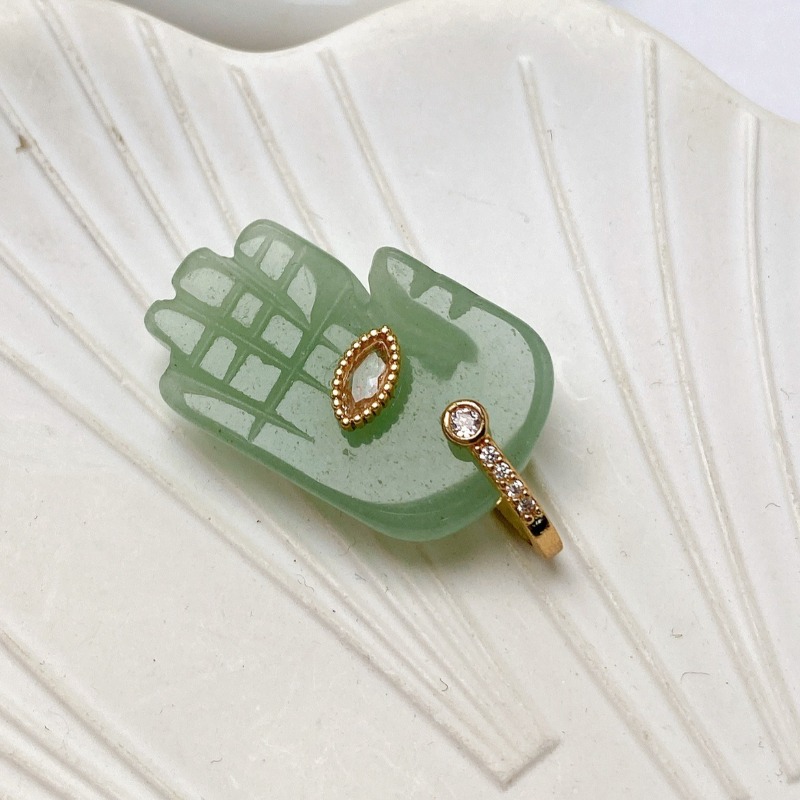 1pc marca de cristal pedra nat - Men'S Accessories Jewelry Brands avaliação e preço