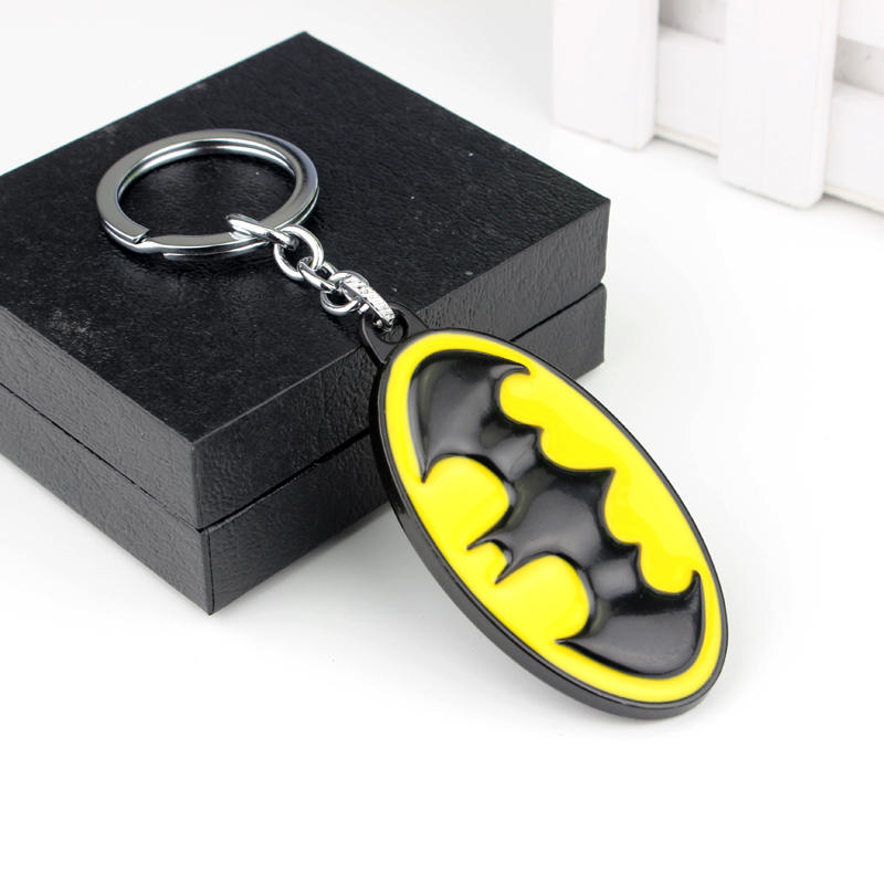 Chaveiro de metal oval preto e - Men'S Yellow Accessories avaliação e preço