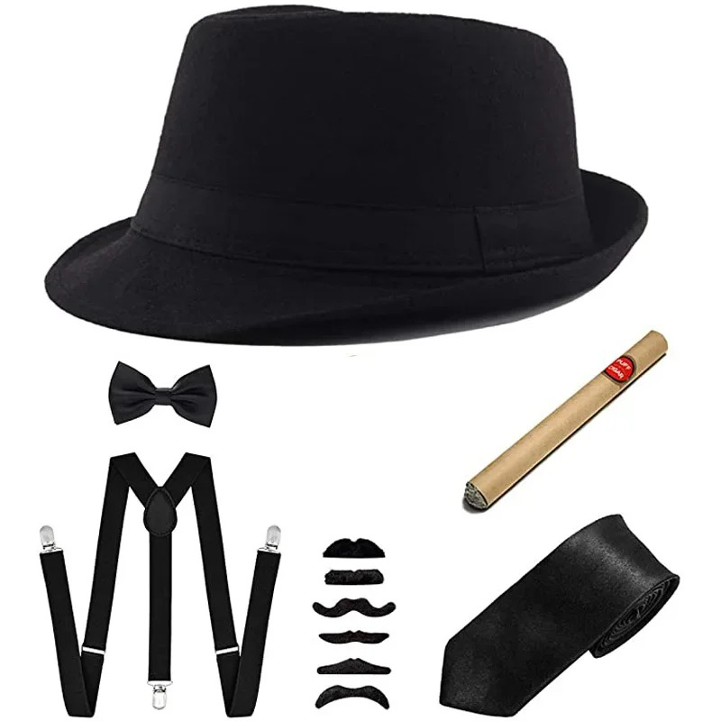 Halloween 20s cosplay trajes a - Men'S Accessories In The 1920S avaliação e preço