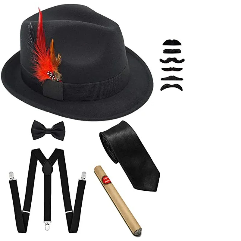 Halloween 20s cosplay trajes a - Men'S Accessories In The 1920S avaliação e preço