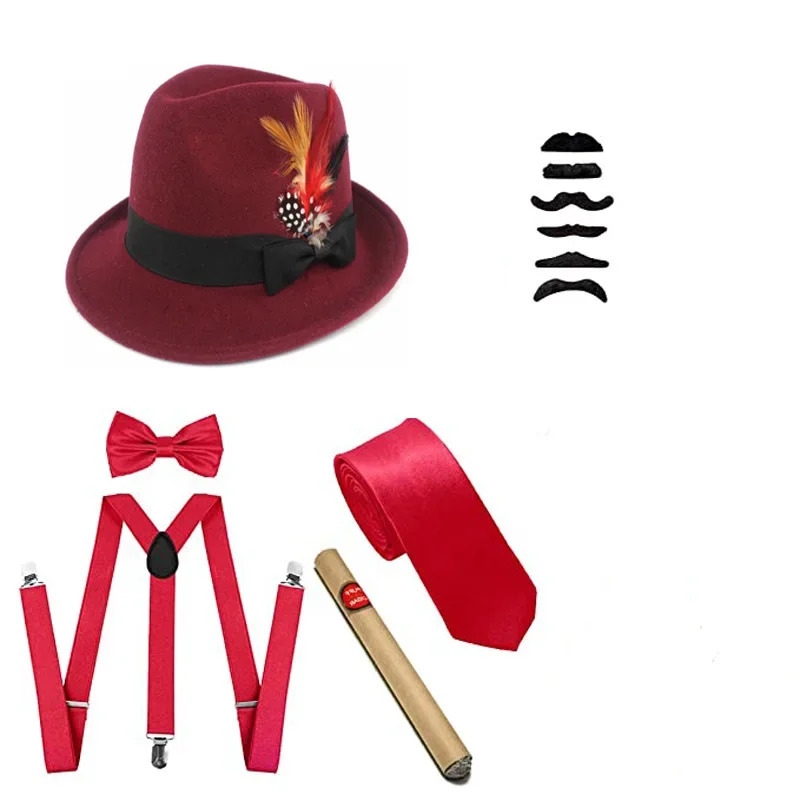 Halloween 20s cosplay trajes a - Men'S Accessories In The 1920S avaliação e preço