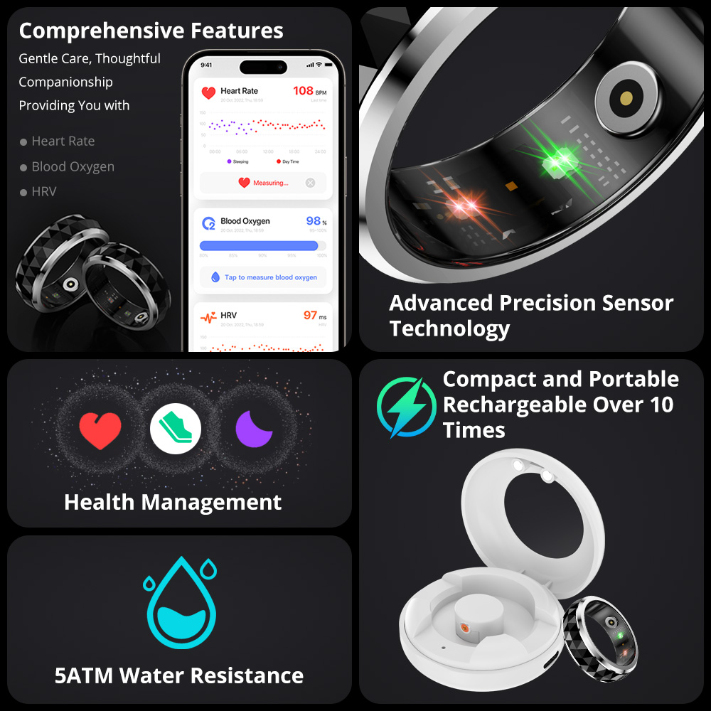 2024 COLMI R11 Smart Ring, Fid - Young Men'S Accessories avaliação e preço