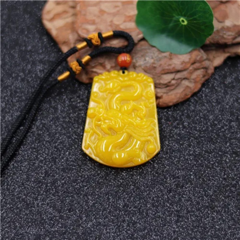 Atacado chinês amarelo jade dr - Men'S Yellow Accessories avaliação e preço