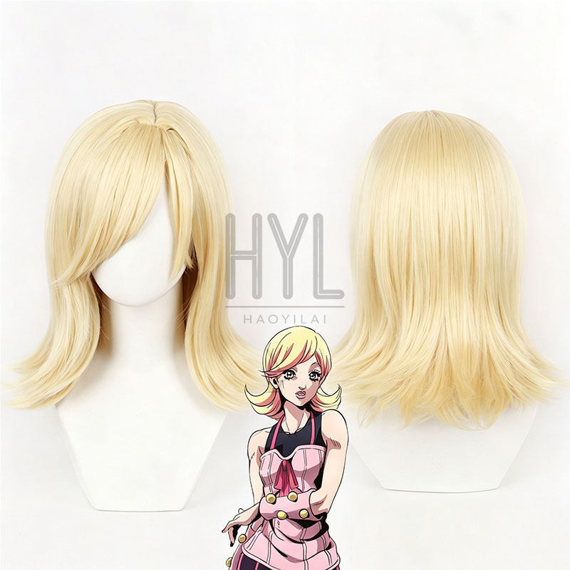 Peruca de cosplay anime jojo l - Men'S Yellow Accessories avaliação e preço
