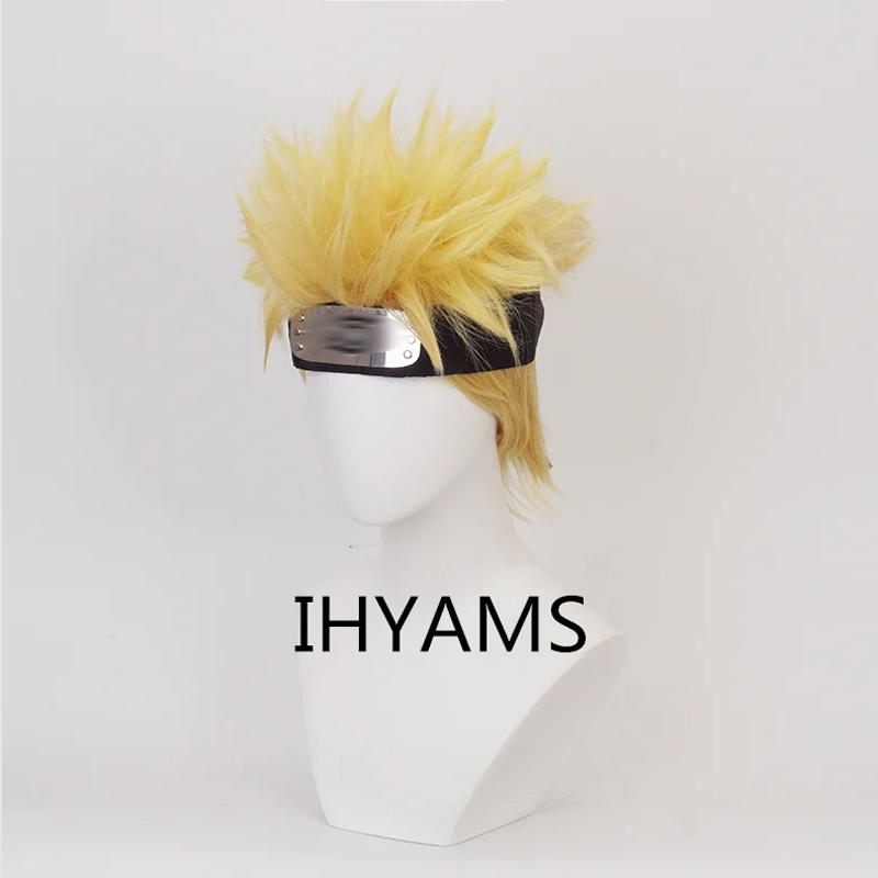 Uzumaki cosplay perucas 30cm c - Men'S Yellow Accessories avaliação e preço