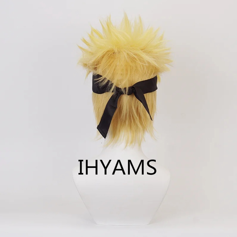Uzumaki cosplay perucas 30cm c - Men'S Yellow Accessories avaliação e preço
