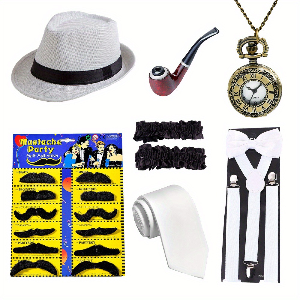 Fantasia Masculina Anos 20 Est - Men'S Accessories In The 1920S avaliação e preço