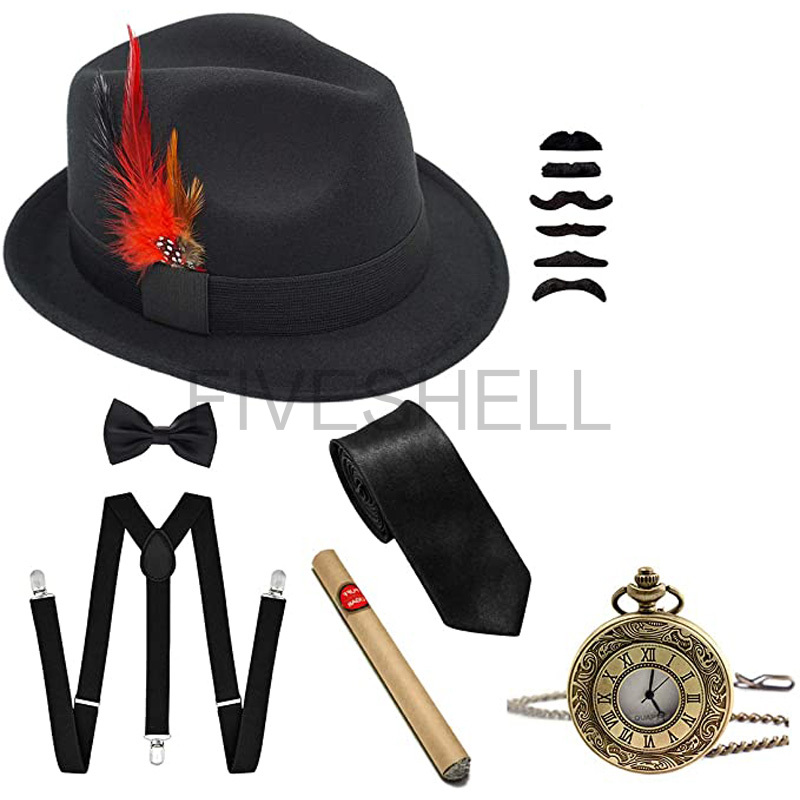 Mens 1920s Gatsby Gangster Tra - Men'S Accessories In The 1920S avaliação e preço