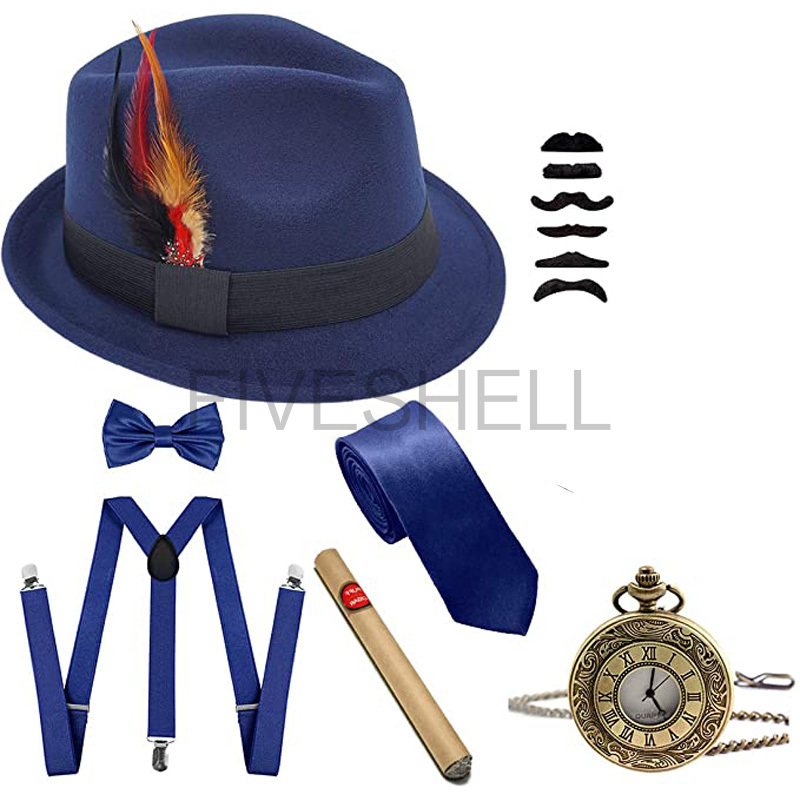 Mens 1920s Gatsby Gangster Tra - Men'S Accessories In The 1920S avaliação e preço