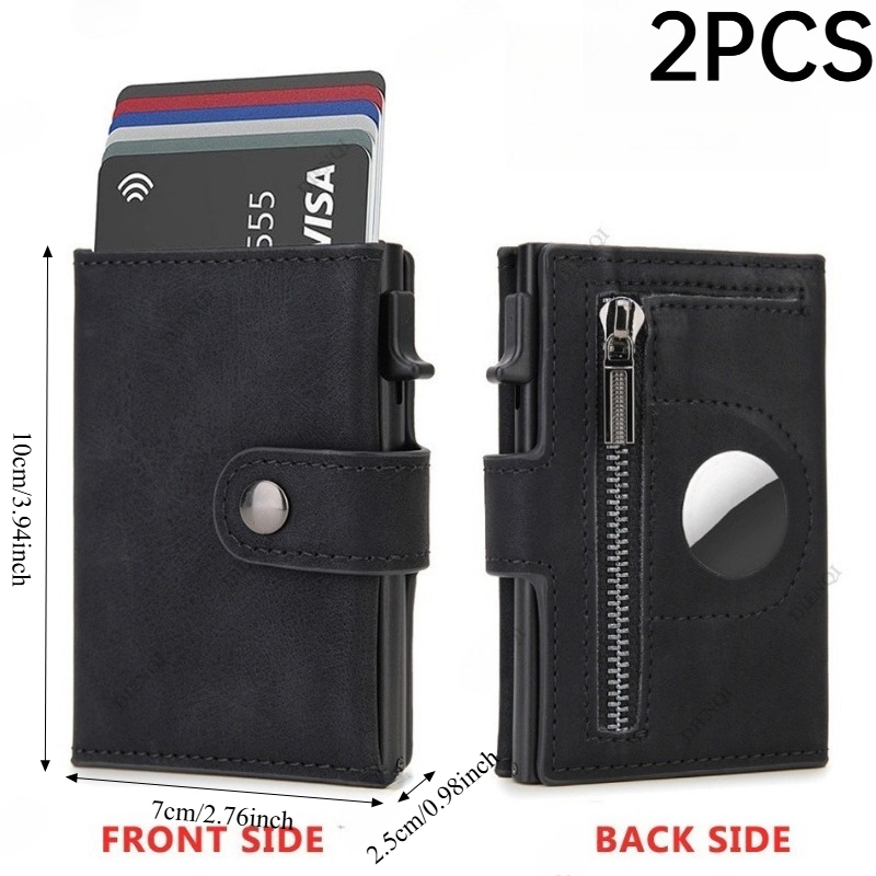 Carteira vintage de PU com blo - Coin Holder Men avaliação e preço
