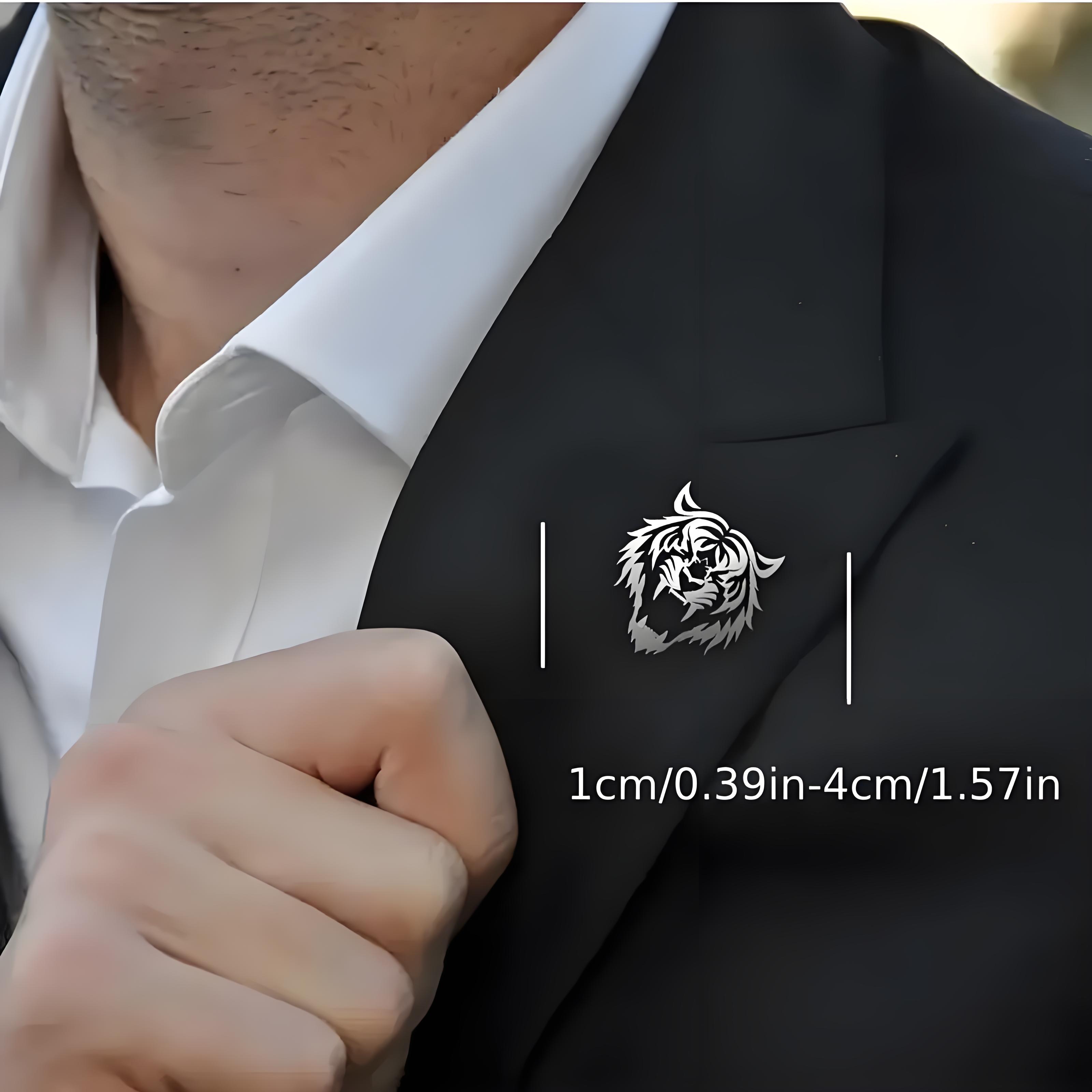 Alfinete de lapela de cabeça d - Men Accessories Brooch avaliação e preço
