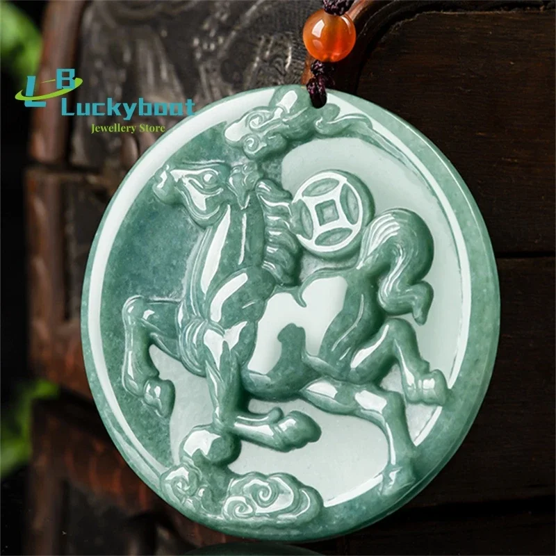Colar Pingente de Jade Natural - Men'S Accessories Jewelry Brands avaliação e preço