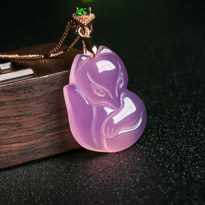 Colar pingente de ágata roxa n - Men Accessories Hand avaliação e preço