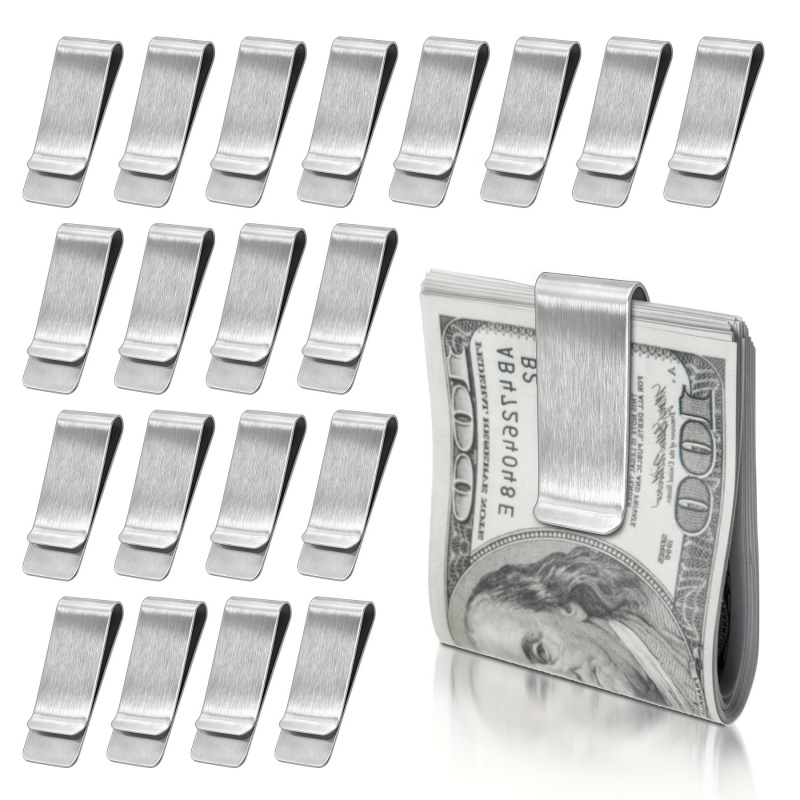 20PCS Carteira Slim de Aço Ino - Money Clip Slim avaliação e preço