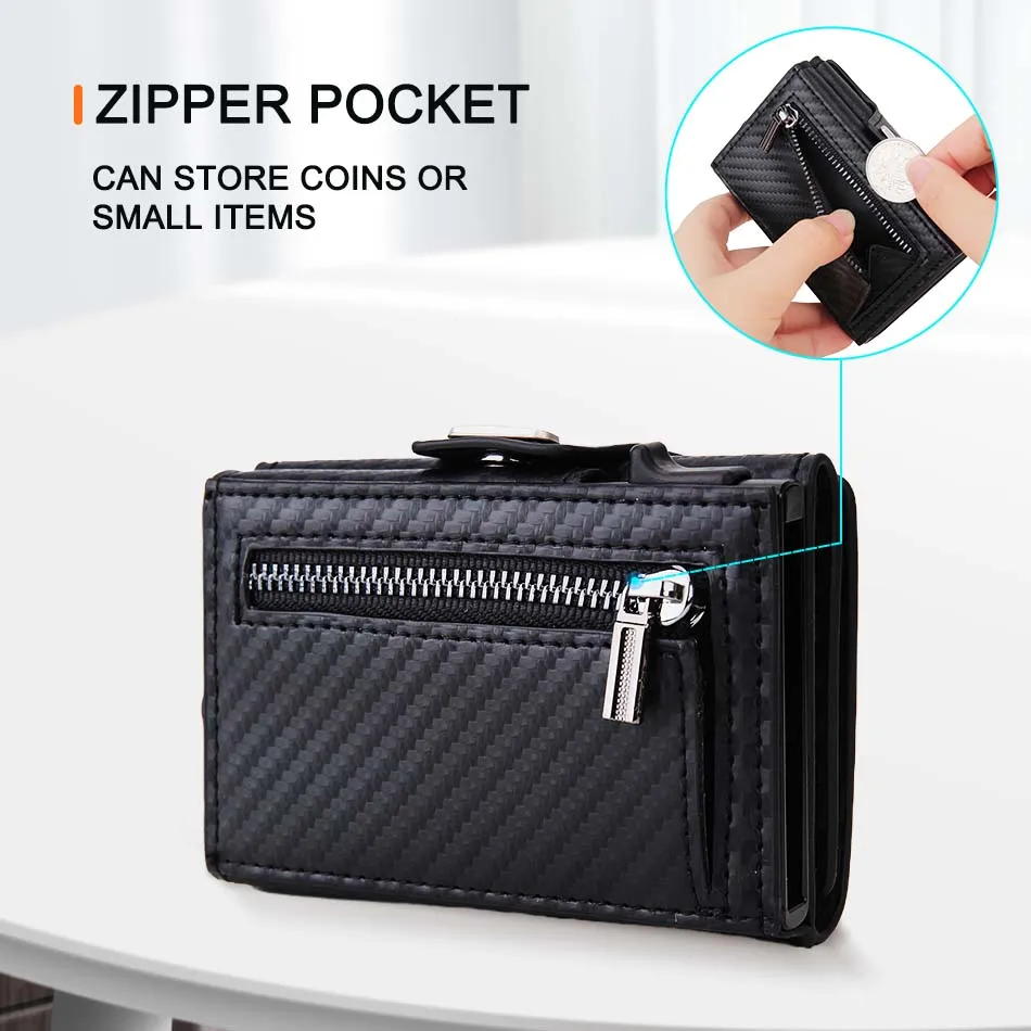Carteira Pop-Up com Bloqueio R - Coin Holder Men avaliação e preço