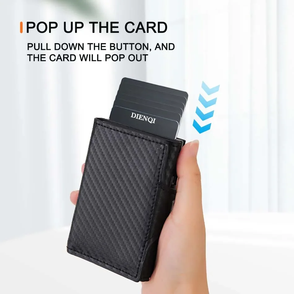Carteira Pop-Up com Bloqueio R - Coin Holder Men avaliação e preço