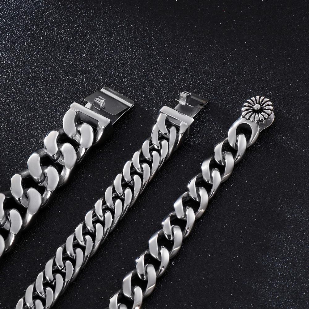Kalen 22cm pulseira de corrent - Men Accessories Ring And Bracelet avaliação e preço