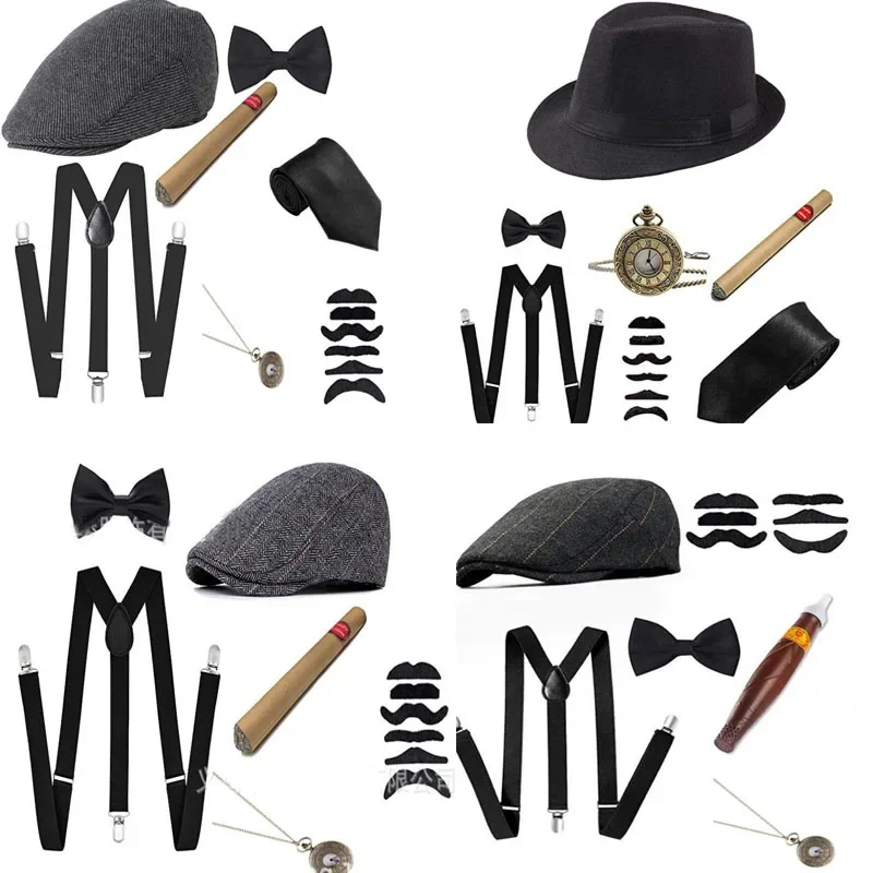 2026 Conjunto de Cosplay Gangs - Men'S Accessories In The 1920S avaliação e preço