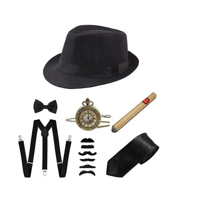 2026 Conjunto de Cosplay Gangs - Men'S Accessories In The 1920S avaliação e preço
