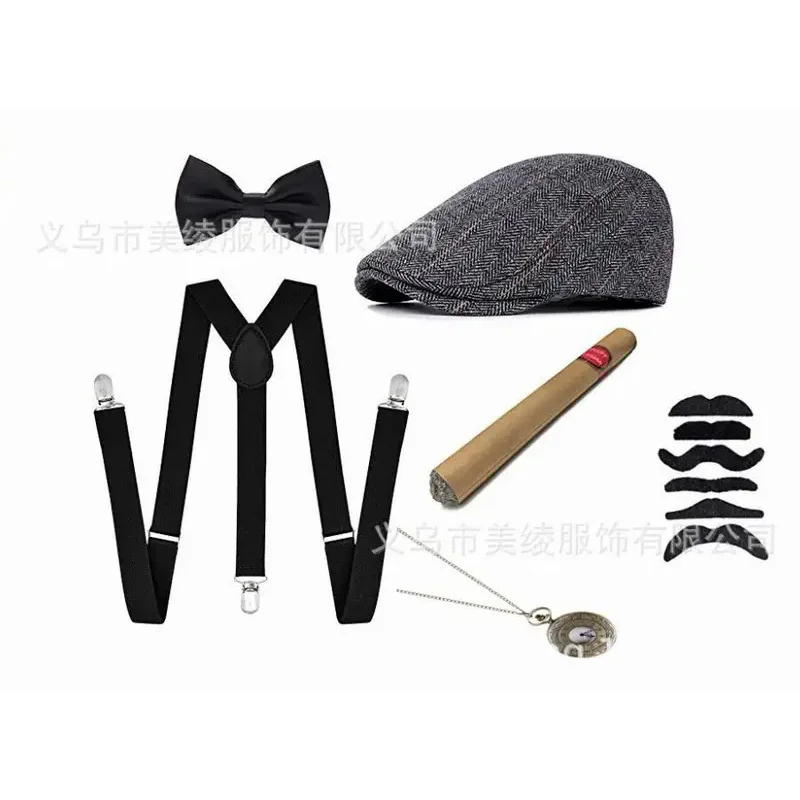 2026 Conjunto de Cosplay Gangs - Men'S Accessories In The 1920S avaliação e preço