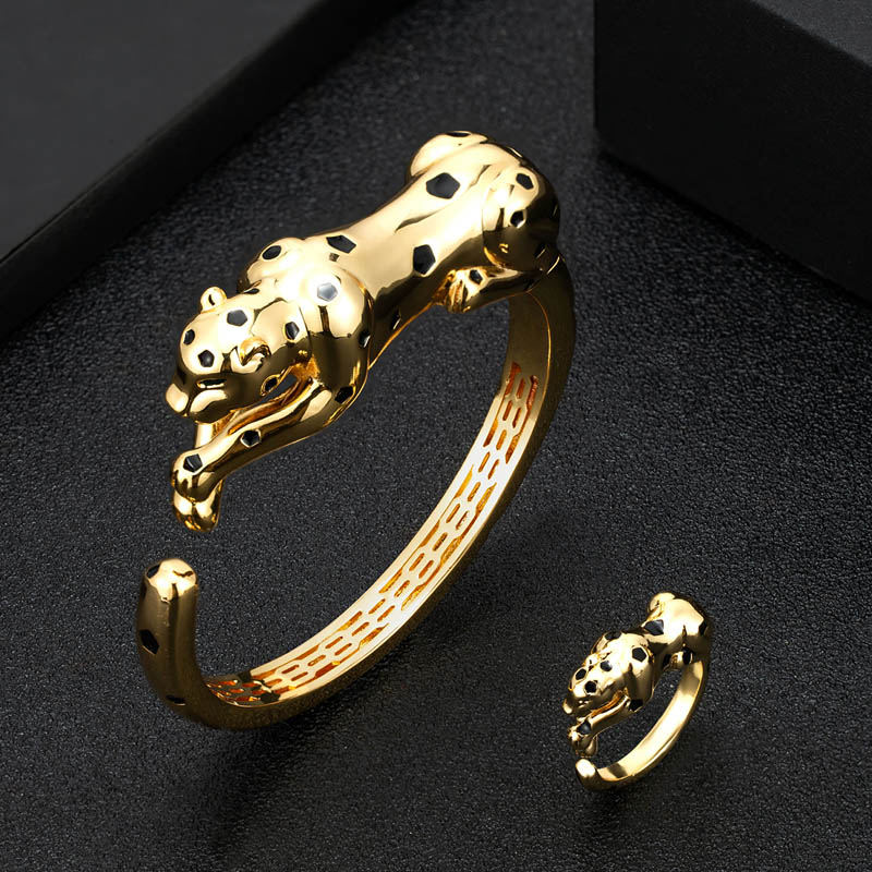 Zlxgirl-Leopardo Animal Bangle - Men'S Accessories Jewelry Brands avaliação e preço
