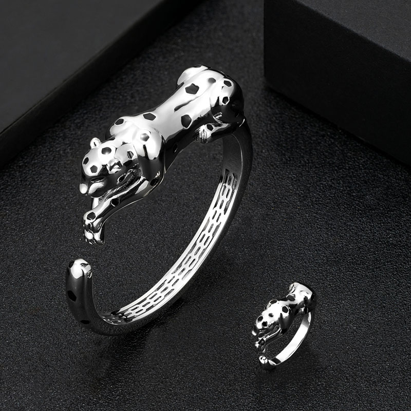 Zlxgirl-Leopardo Animal Bangle - Men'S Accessories Jewelry Brands avaliação e preço
