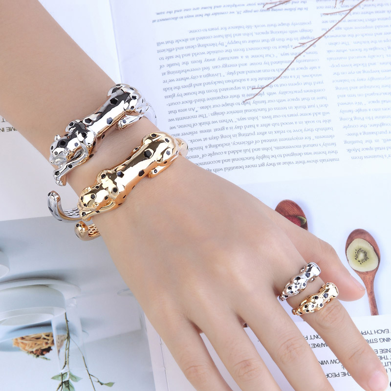 Zlxgirl-Leopardo Animal Bangle - Men'S Accessories Jewelry Brands avaliação e preço