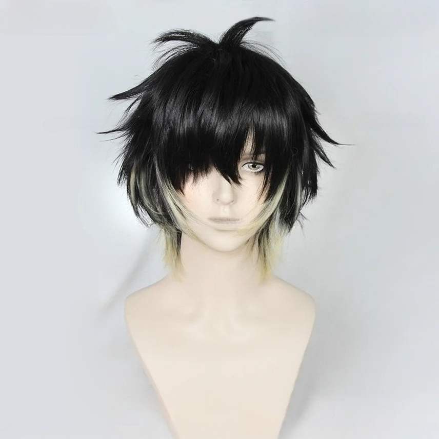 Peruca de Anime Towa Sintética - Men'S Yellow Accessories avaliação e preço