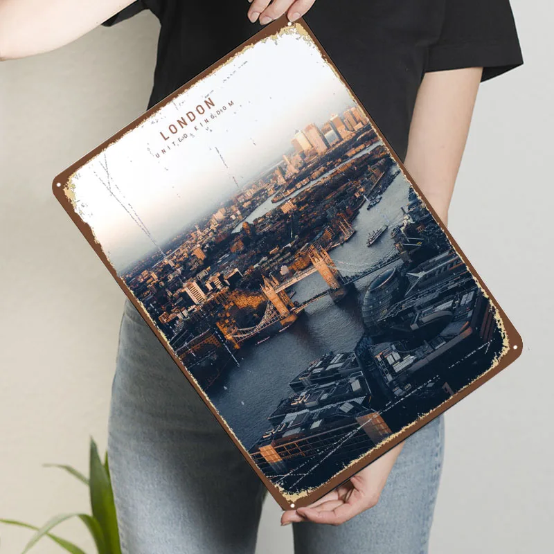 Placa de Metal Retrô Personali - Men'S Accessories London avaliação e preço