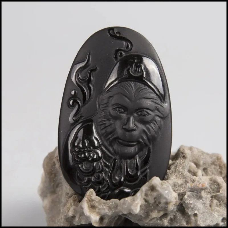 Natural obsidiana sol wukong p - Men Accessories For Hand avaliação e preço