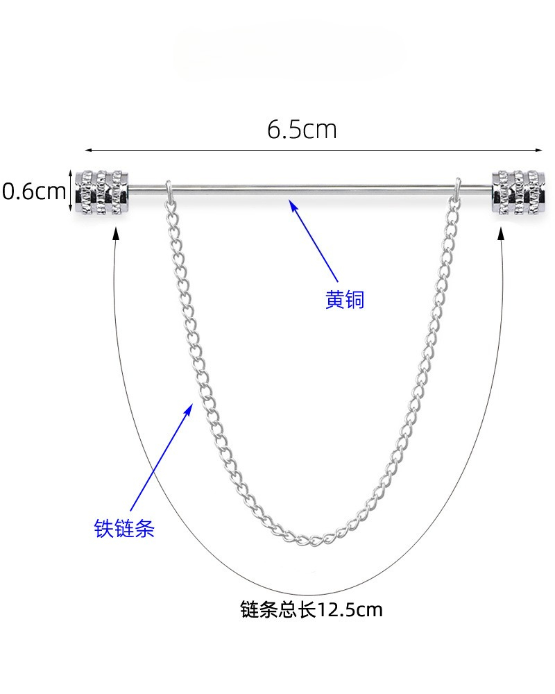 Novo Broche Masculino para Cam - Men Accessories Brooch avaliação e preço