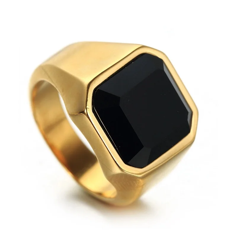 Signet Square Finger Rings for - Men'S Accessories Jewelry Brands avaliação e preço