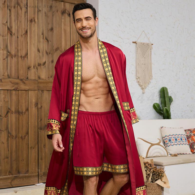 Conjunto de pijamas de roupão  - Men'S Kimono Accessories avaliação e preço