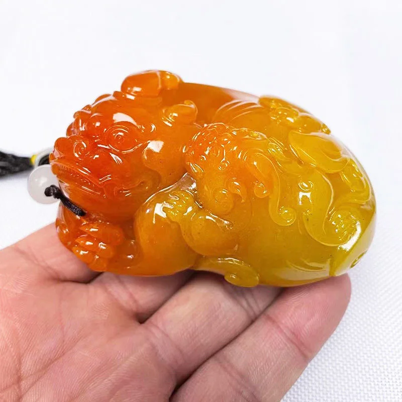 Natural Huang Longyu Pixiu Col - Men Accessories Hand avaliação e preço