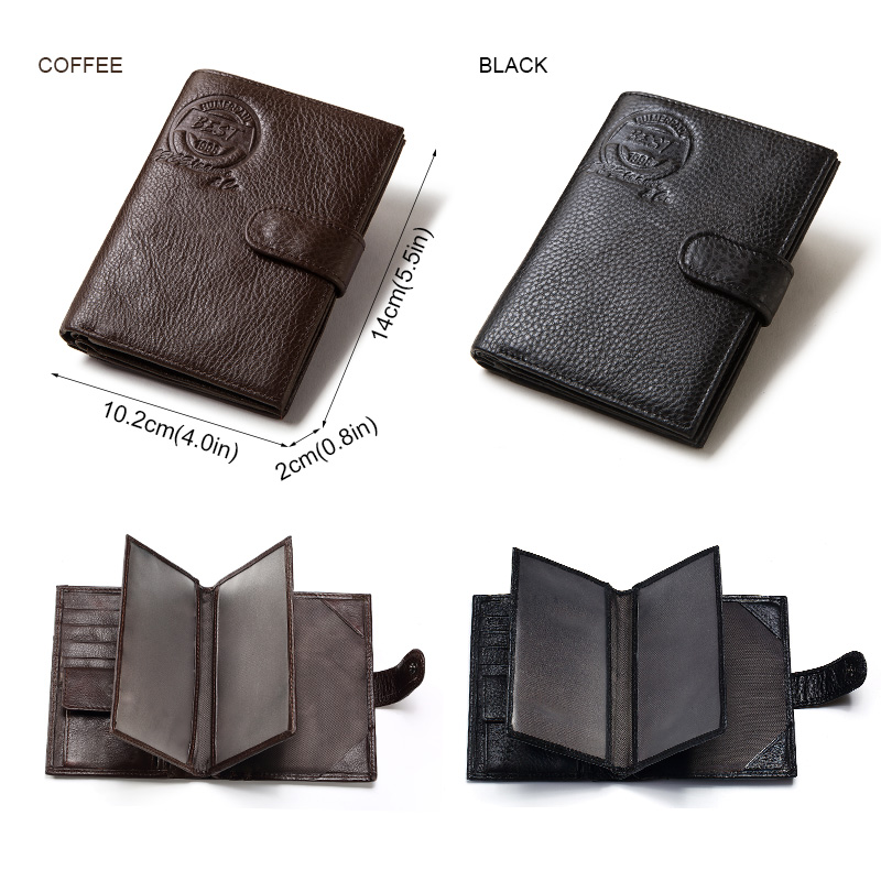KAVIS Genuína Carteira De Cour - Coin Holder Men avaliação e preço